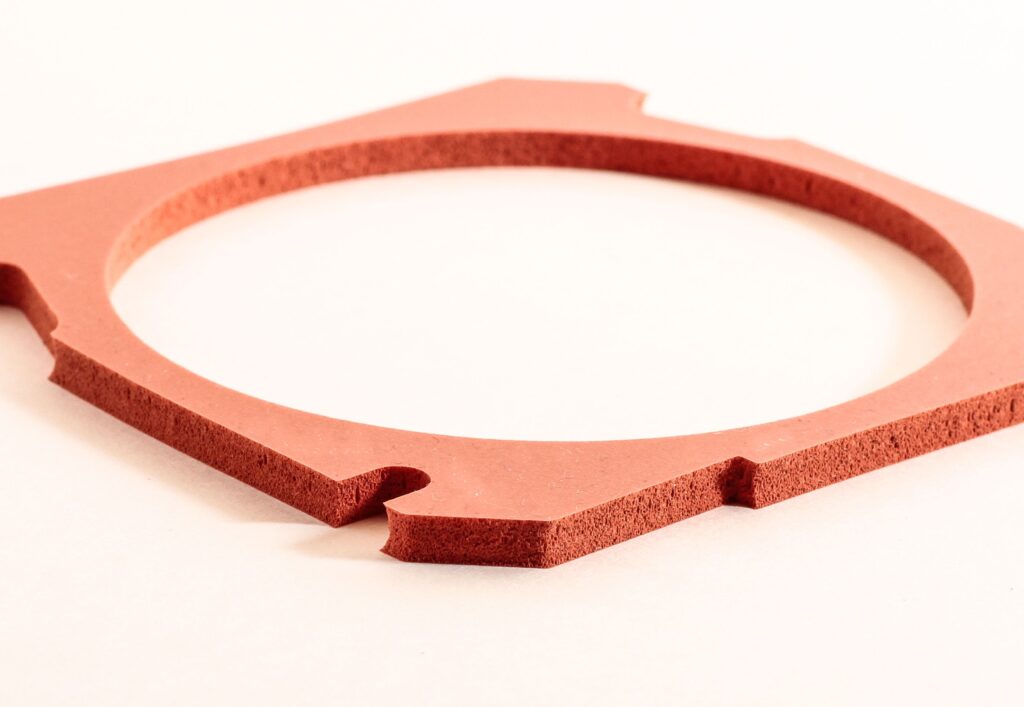 custom rogers bisco silicone foam gasket